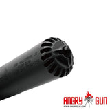 Angry Gun FLOW 556K lyddæmper i 3D-printet stål, 14 mm CCW