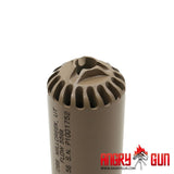 Angry Gun FLOW 556K lyddæmper i 3D-printet stål, 14 mm CCW