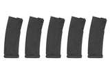 5 Stks 125 Skuds S-Mag Mid-Cap Magasiner - Sort