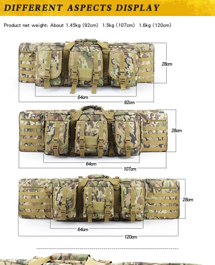 WST Double Rifle Transport Case 92 × 28 × 10 cm