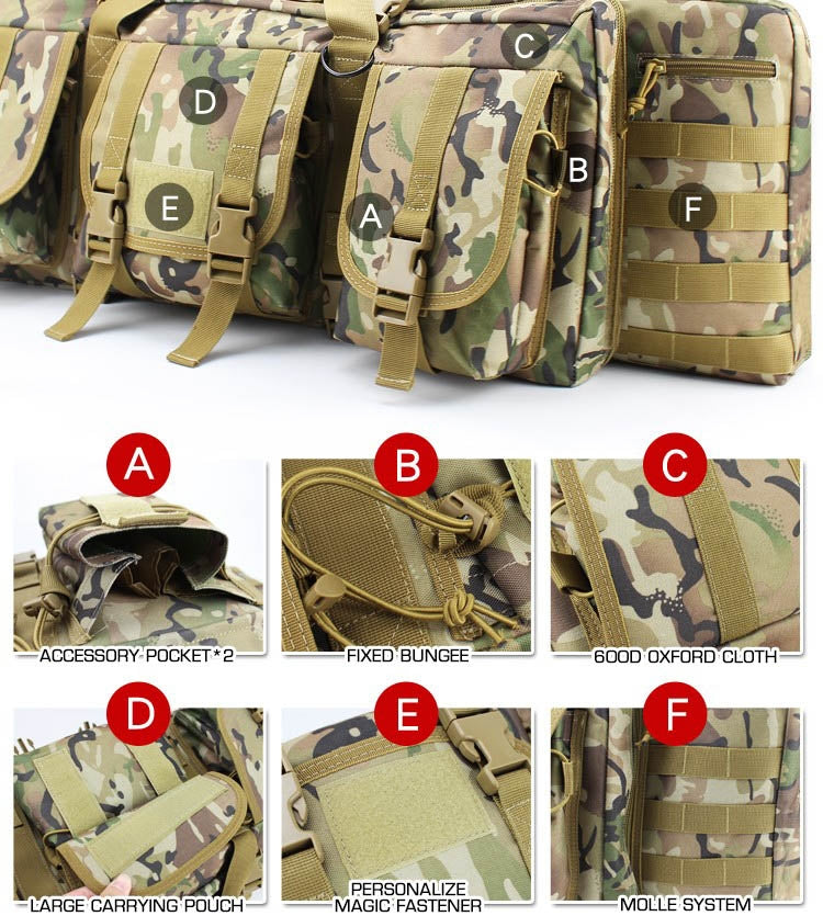 WST Double Rifle Transport Case 92 × 28 × 10 cm