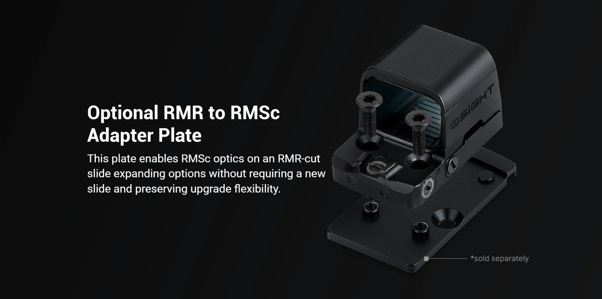 OLIGHT Osight SE Red Dot Sight (Green Dot), RMSc Footprint