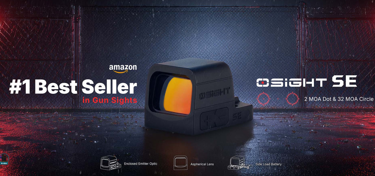 OLIGHT Osight SE Red Dot Sight (Green Dot), RMSc Footprint