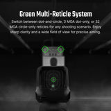 OLIGHT Osight SE Red Dot Sight (Green Dot), RMSc Footprint