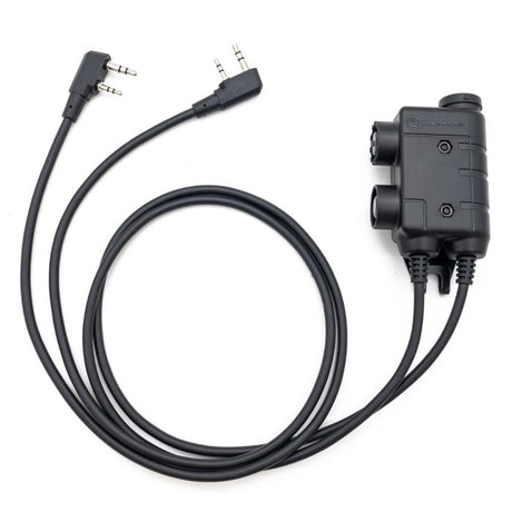 M56 DUALCOMM PTT, Kenwood / Baofeng 2-pin Connector