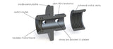 AirsoftPro lyddæmperadapter 16 mm til 14 mm CCW, VSR G-Spec og L96