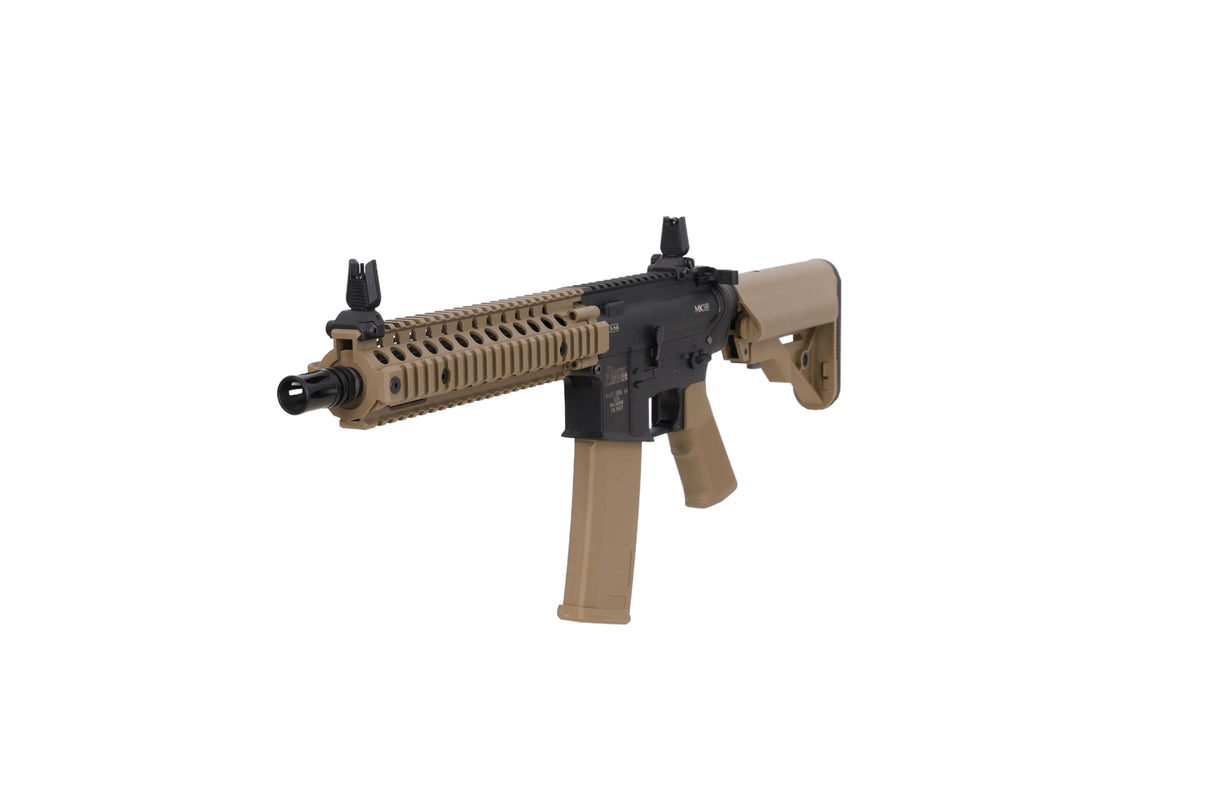 Daniel Defense MK18 SA-F19 FLEX Gen.2 AEG Assault Rifle 10.5" – Half-Tan
