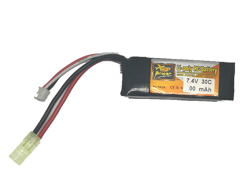 X-Cell LiPo Batteri 7,4V 800mAh 30C - Mini Monoblok