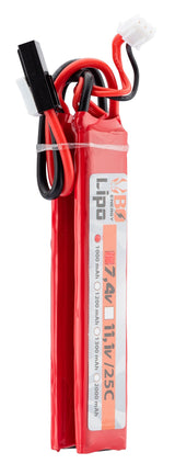 2 sticks 2S 7.4V 1000mAh 25C Lipo battery