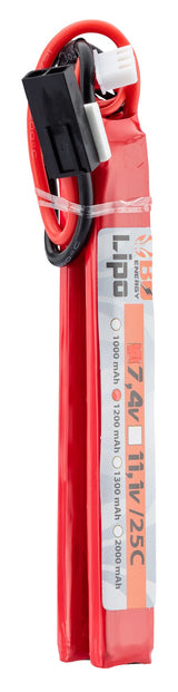 2 sticks 2S 7.4V 1200mAh 25C Lipo battery
