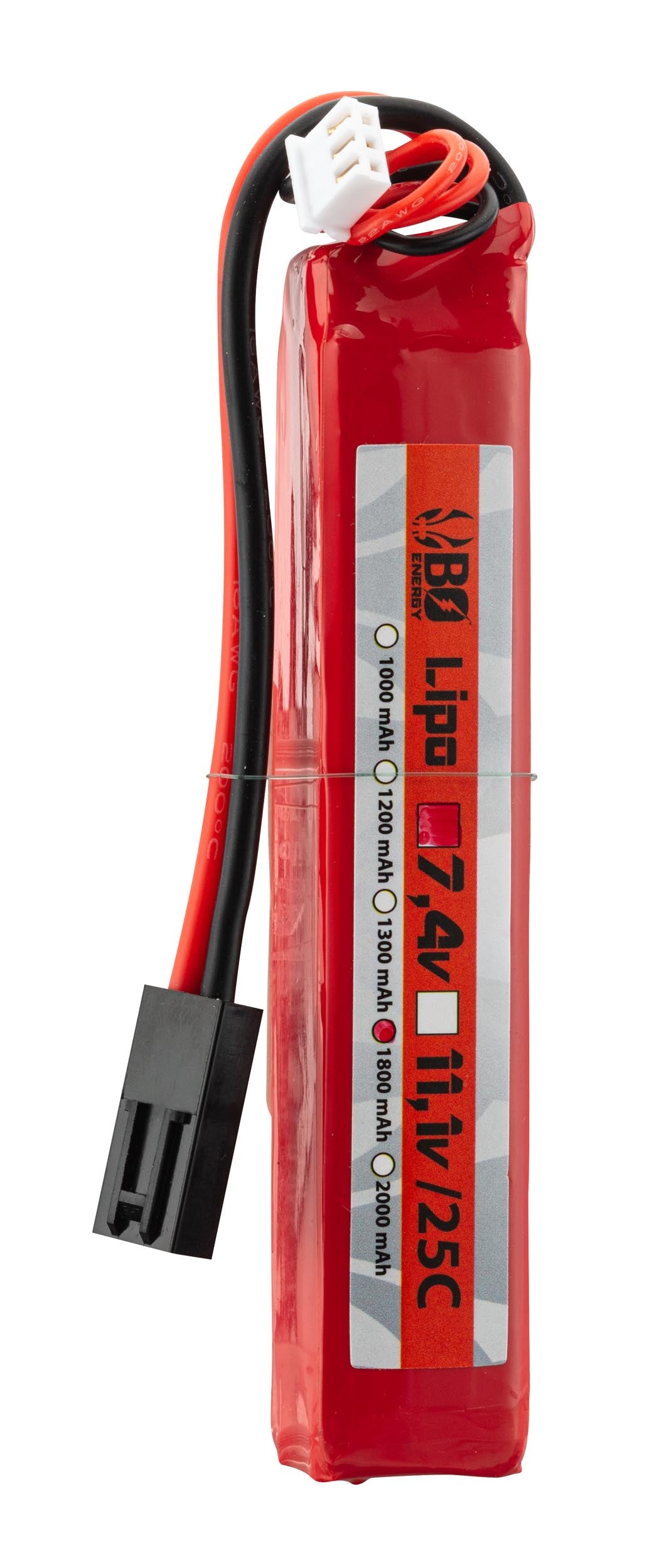 1 stick 2S 7.4V 1800mAh 25C Lipo battery