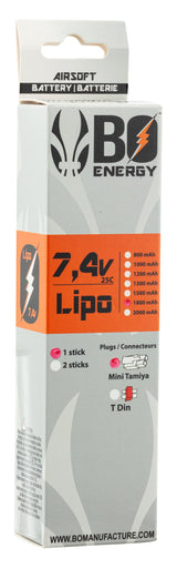 1 stick 2S 7.4V 1800mAh 25C Lipo battery