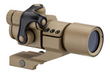 Red and Green Dot scope with Cantilever Mount tan