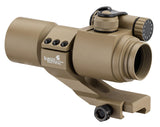 Red and Green Dot scope with Cantilever Mount tan