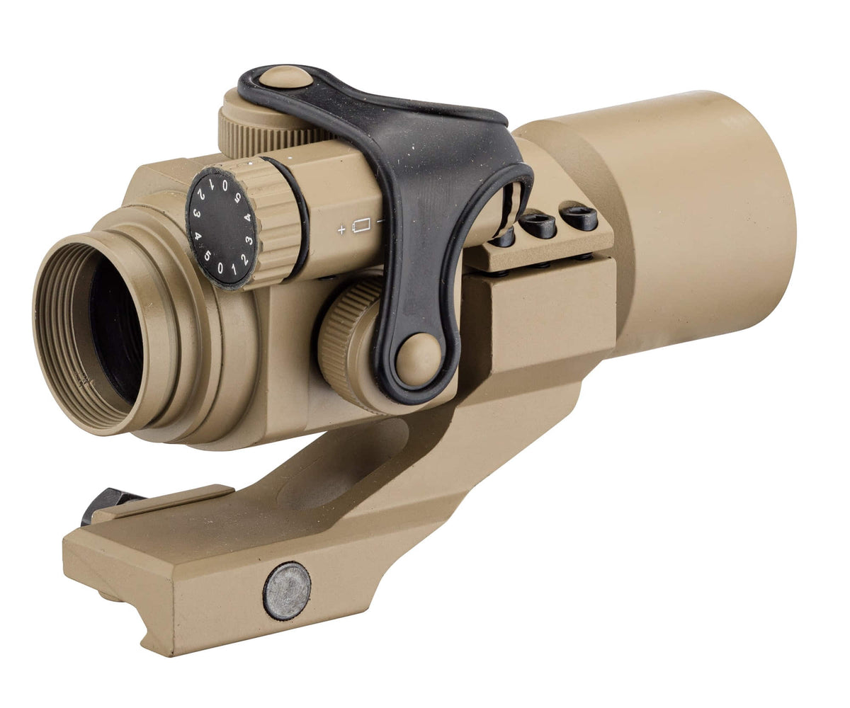 Red and Green Dot scope with Cantilever Mount tan