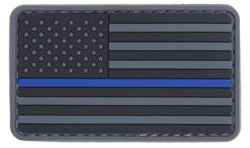 US Flag Blue line PVC Patch