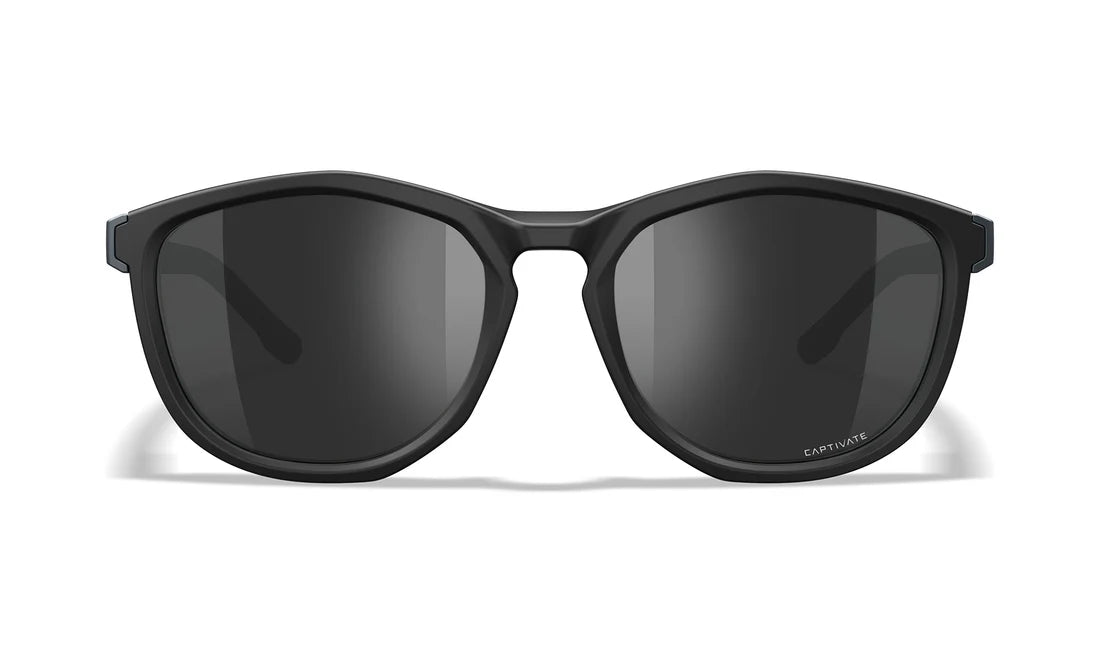 Wiley X WX BRAVO CAPTIVATE™ Black Mirror - Mat Sort / Mørkegrå