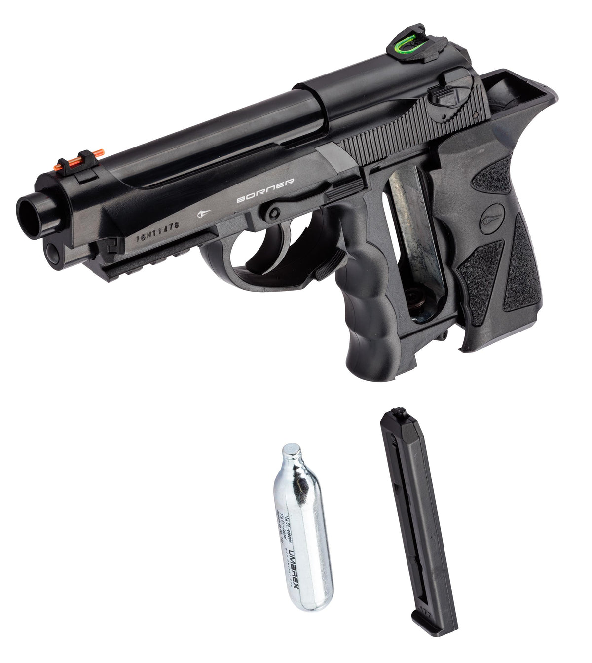 Co2 fixed bolt pistol BORNER SPORT 306M cal. 4.5mm BB's