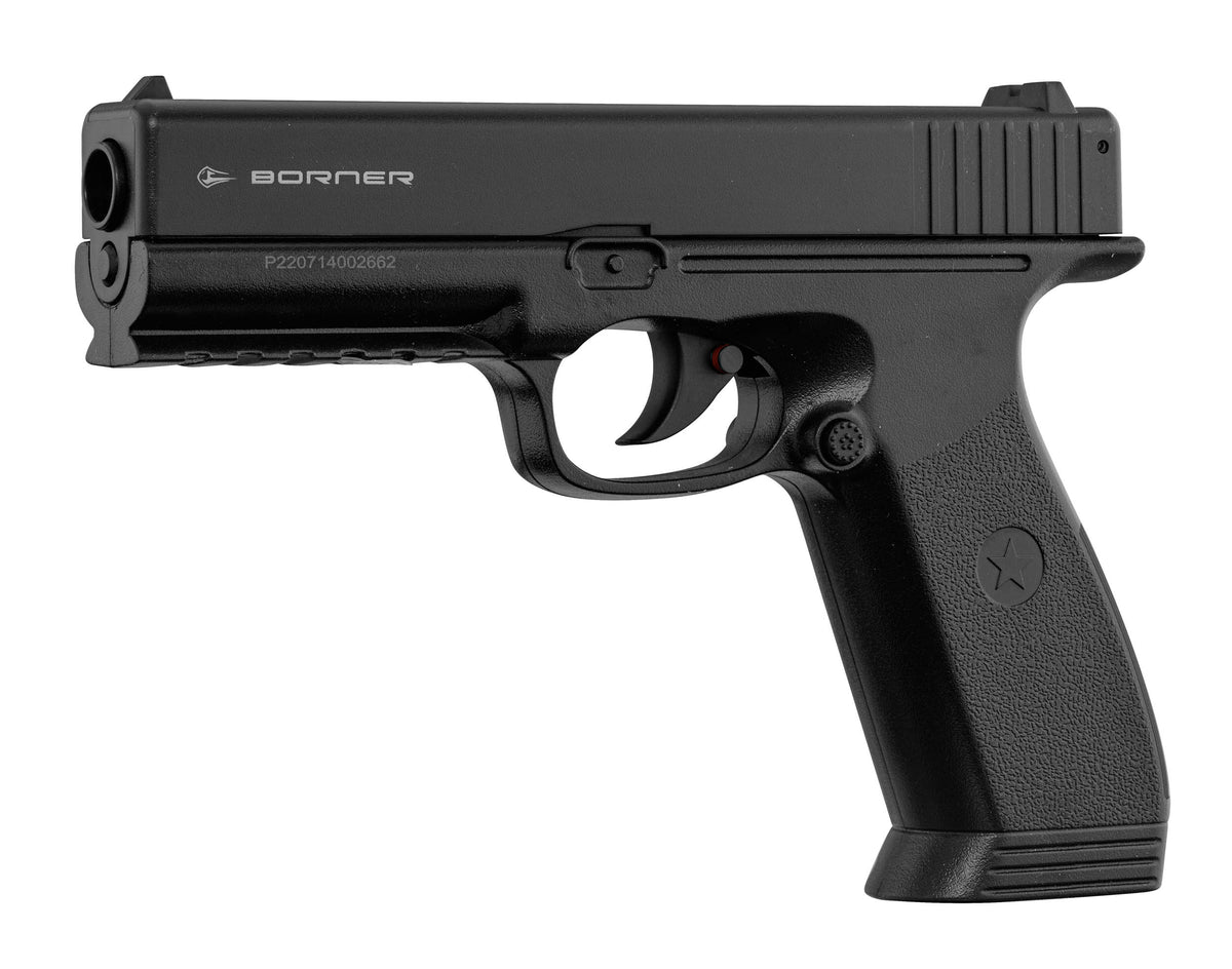 Borner 17 caliber 4.5mm (.177) CO2 BB's airgun pistol