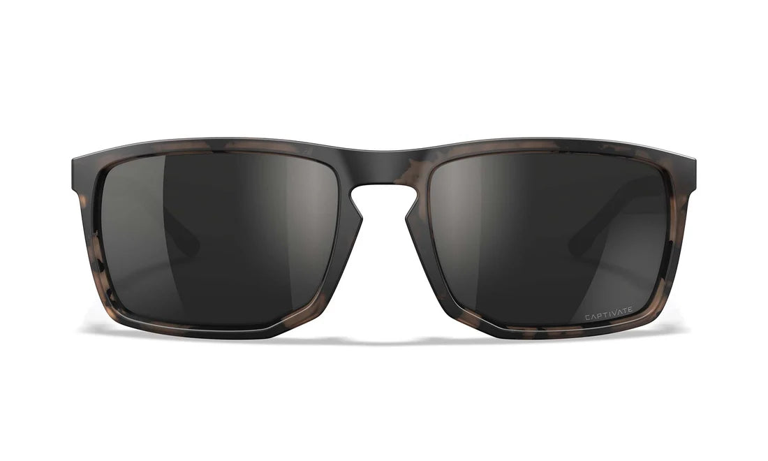 Wiley X WX AXE CAPTIVATE Polarized Black Mirror - Matte Tortoise Brown