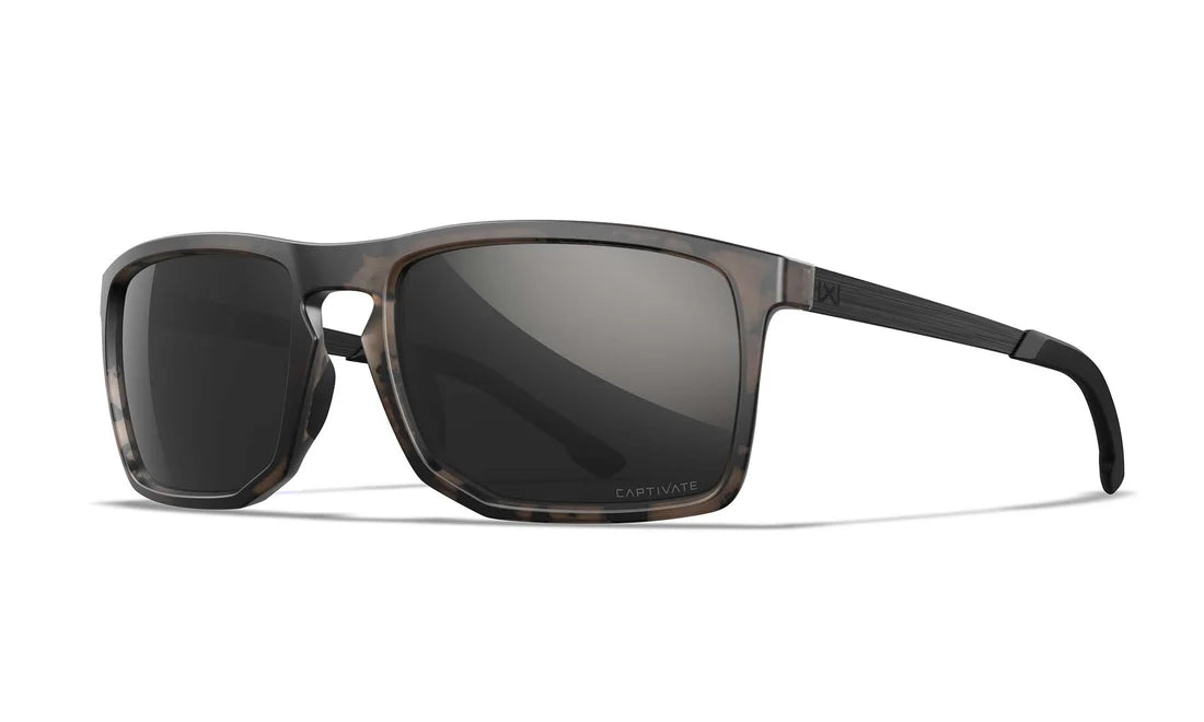 Wiley X WX AXE CAPTIVATE Polarized Black Mirror - Matte Tortoise Brown