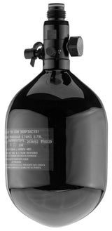 Carbon HPA Tank 4500 PSI, 1,1L med regulator - Sort