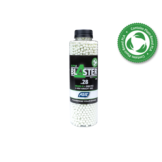Alpha Blaster PLA Green Tracer Kugler – 0,28g - 3300 stk.