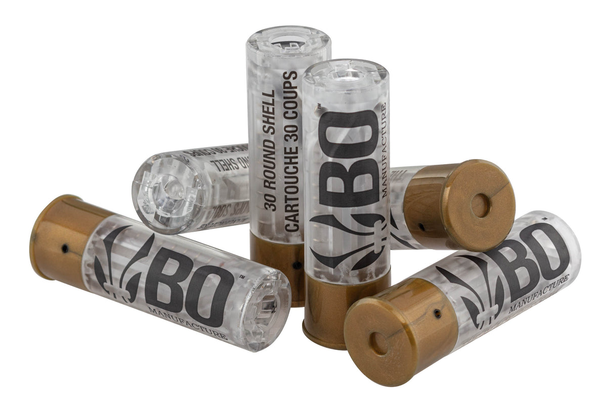 Pack of 6 cartridges for BO/FABARM clear airsoft shotgun