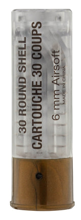 Pack of 6 cartridges for BO/FABARM clear airsoft shotgun