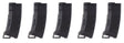 Pack of 5 Speed Mid-cap 130 rounds M4 AEG mag Black