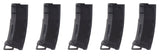 Pack of 5 Speed Mid-cap 130 rounds M4 AEG mag Black