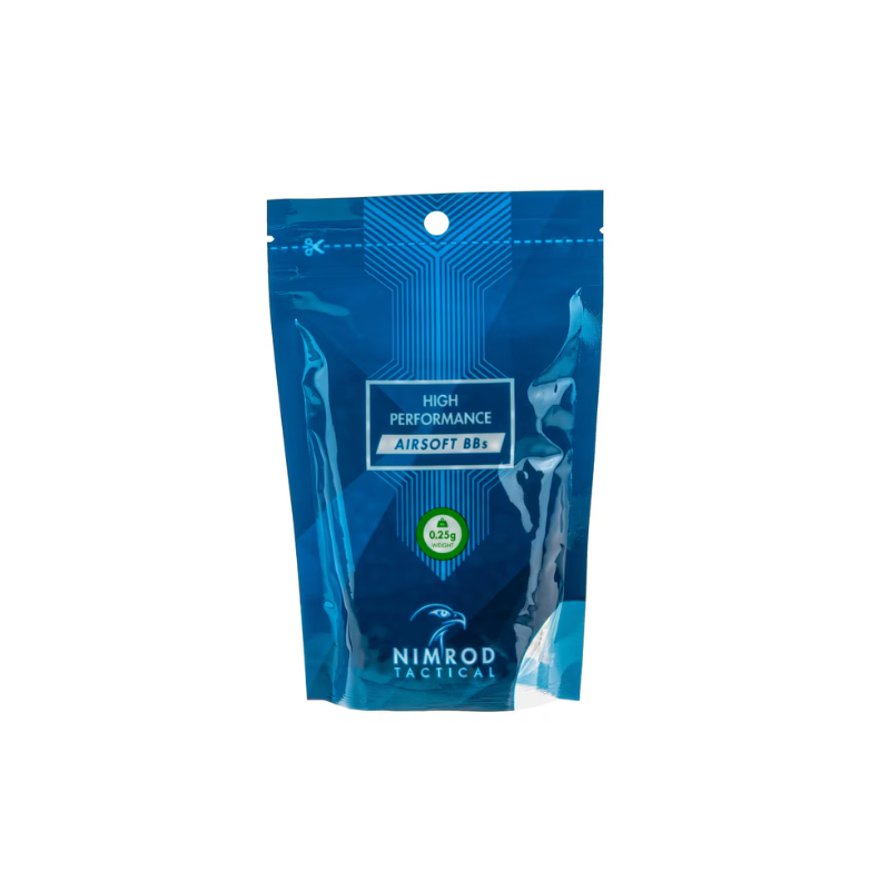 Nimrod High Performance BBs – 0,25g – 1000 stk.