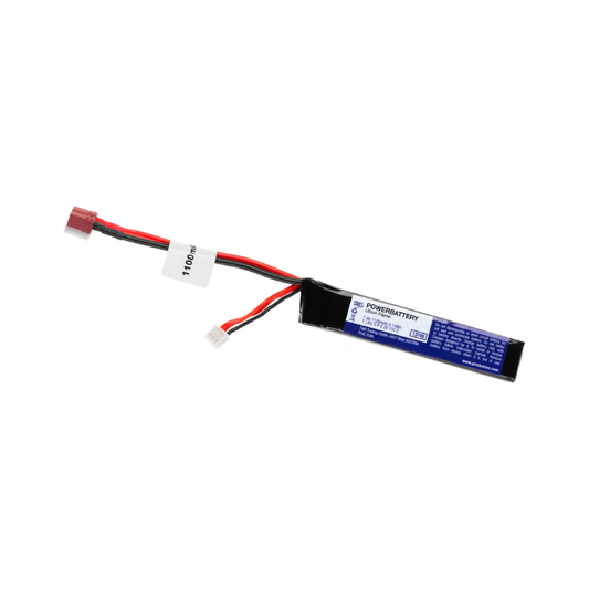 LiPo 7,4V 1100mAh 20C Stock Tube Type T-Plug