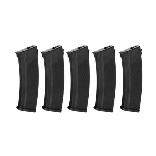 Sæt af 5 S-Mag Mid-cap magasiner til J series AK modeller - Sort