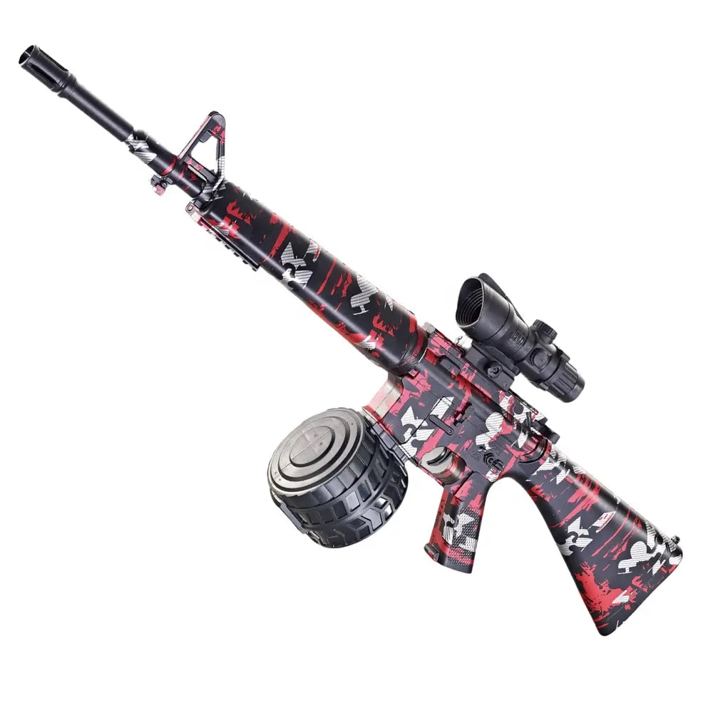 Splatter Elektrisk M4 Gel Blaster Red paint Airsoftgeek