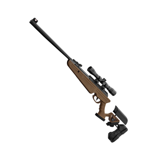 QUANTICO 4.5mm Break Barrel Luftgevær – 19,9 joule + 4x32 Kikkert - Tan