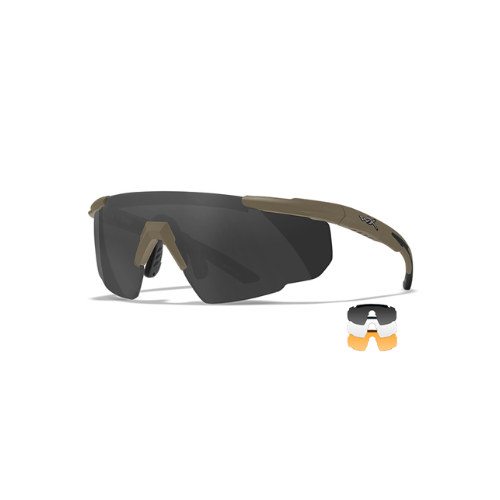 SABER ADVANCED - Matte Sand Color Frame, Grey/Clear/Clear Orange Lens