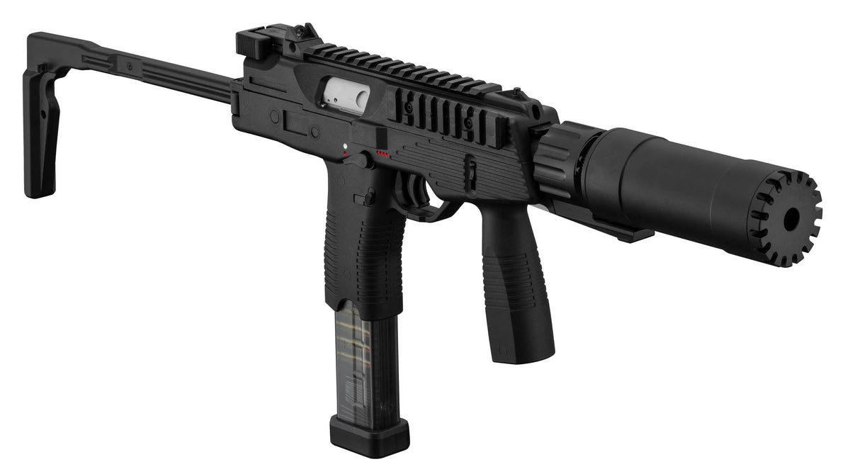 Maruyama MP-IX GBB Airsoft SMG med QD lyddæmper - Sort