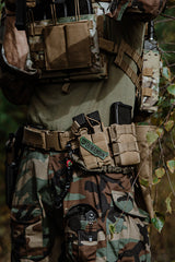 DOUBLE PISTOL MAG POUCH - TAN