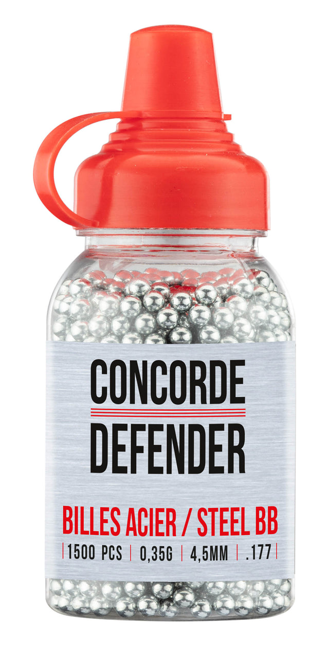 Concorde Defender stål-BB 4,5 mm – 0,35 g, 1500 stk.