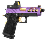 Lancer Tactical Stryk Hi-Capa 4.3 Purple/Gold + RMR