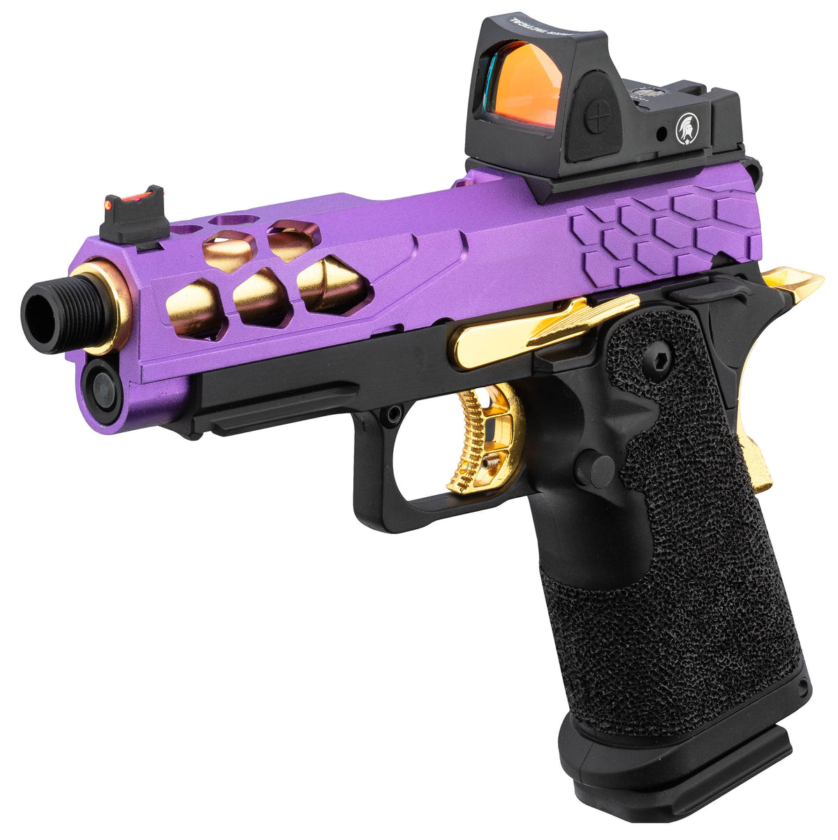 Lancer Tactical Stryk Hi-Capa 4.3 Purple/Gold + RMR