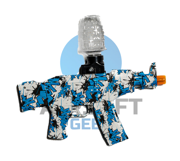 Splatter Mini M4 Gel Blaster - Blå Grafiti