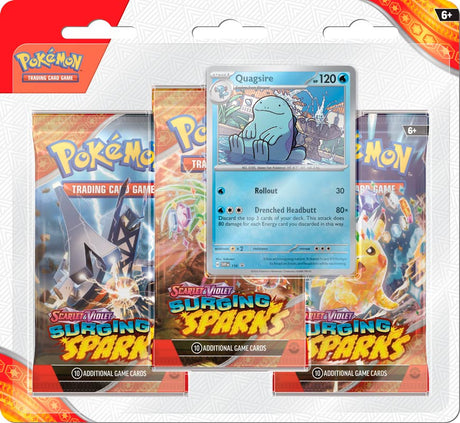 Pokémon Surging Sparks 3 pak blister SV8