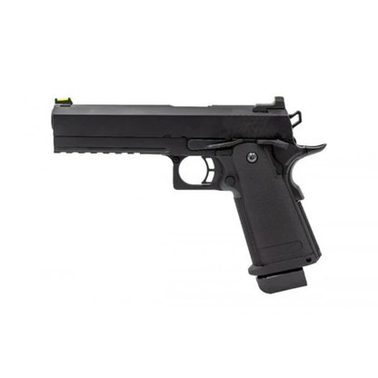 Raven Hi-Capa 5.1 GBB pistol sort med fiberoptiske sigter | Airsoftgeek