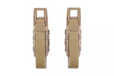 Double Open Pistol magasin Pouch - Tan
