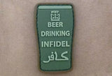 3D PATCH - Beer drinking infidel