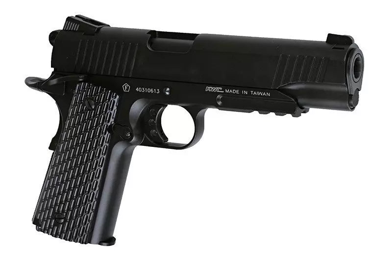 KWC M1911 Tactical CO2 Blowback Pistol - Sort, Full Metal