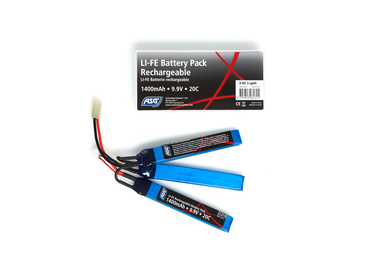 9, 9V Batteri, 1400 mAh, LI-FE, sticks