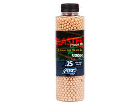 Blaster Tracer, 0,25g, airsoft BB, 3300 stk. flaske - rød
